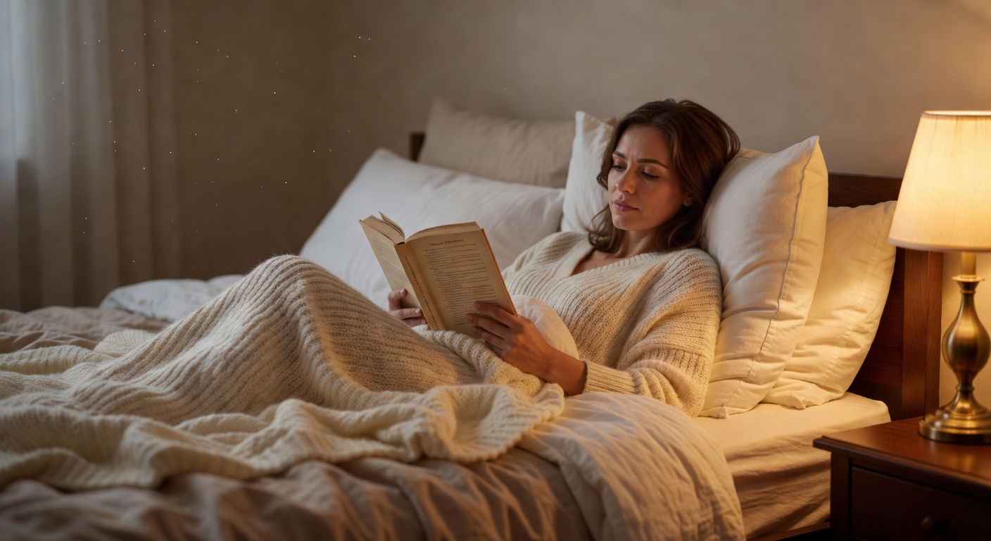 夜の読書時間のイメージ